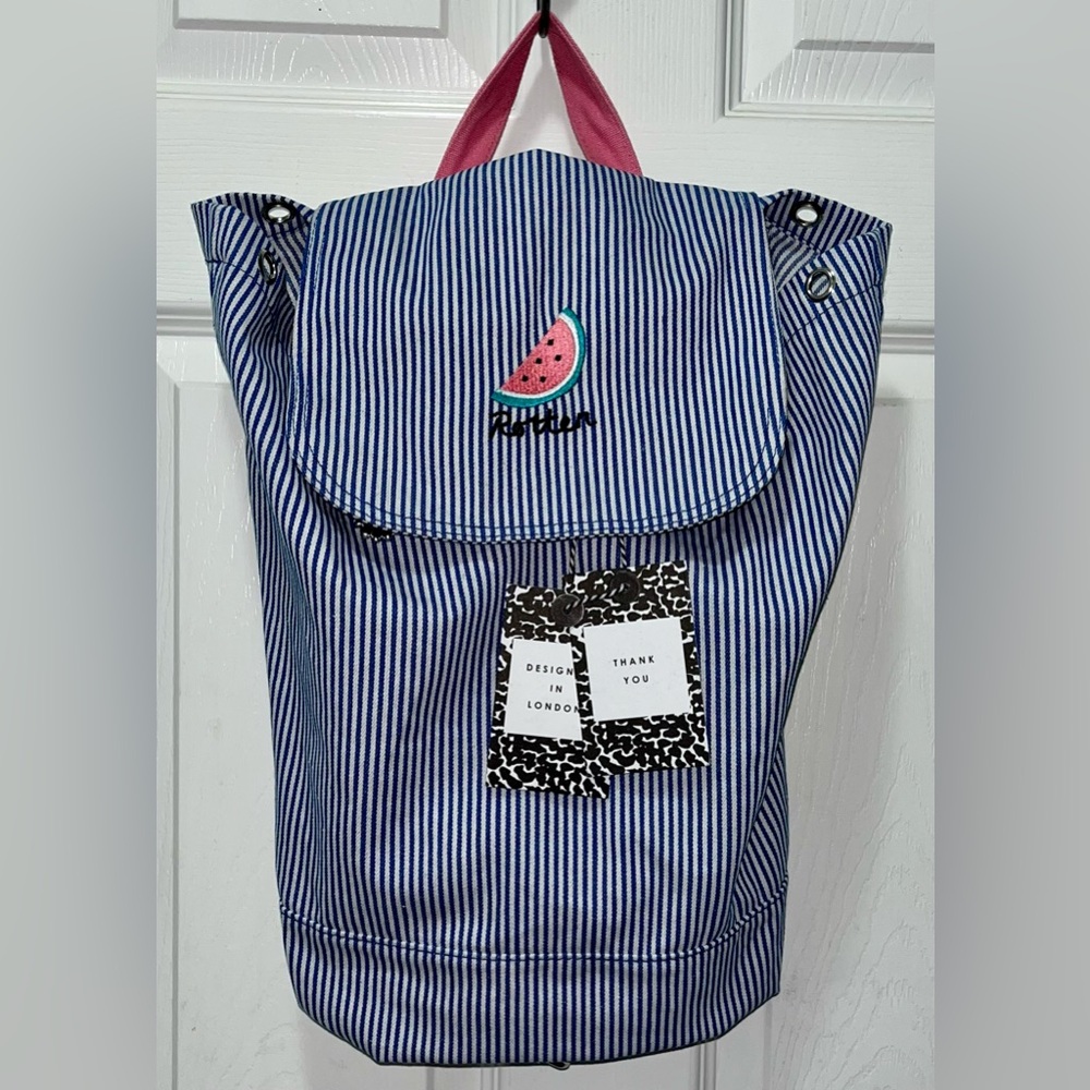 NWT Lazy Oaf Rotten Melon Backpack - blue